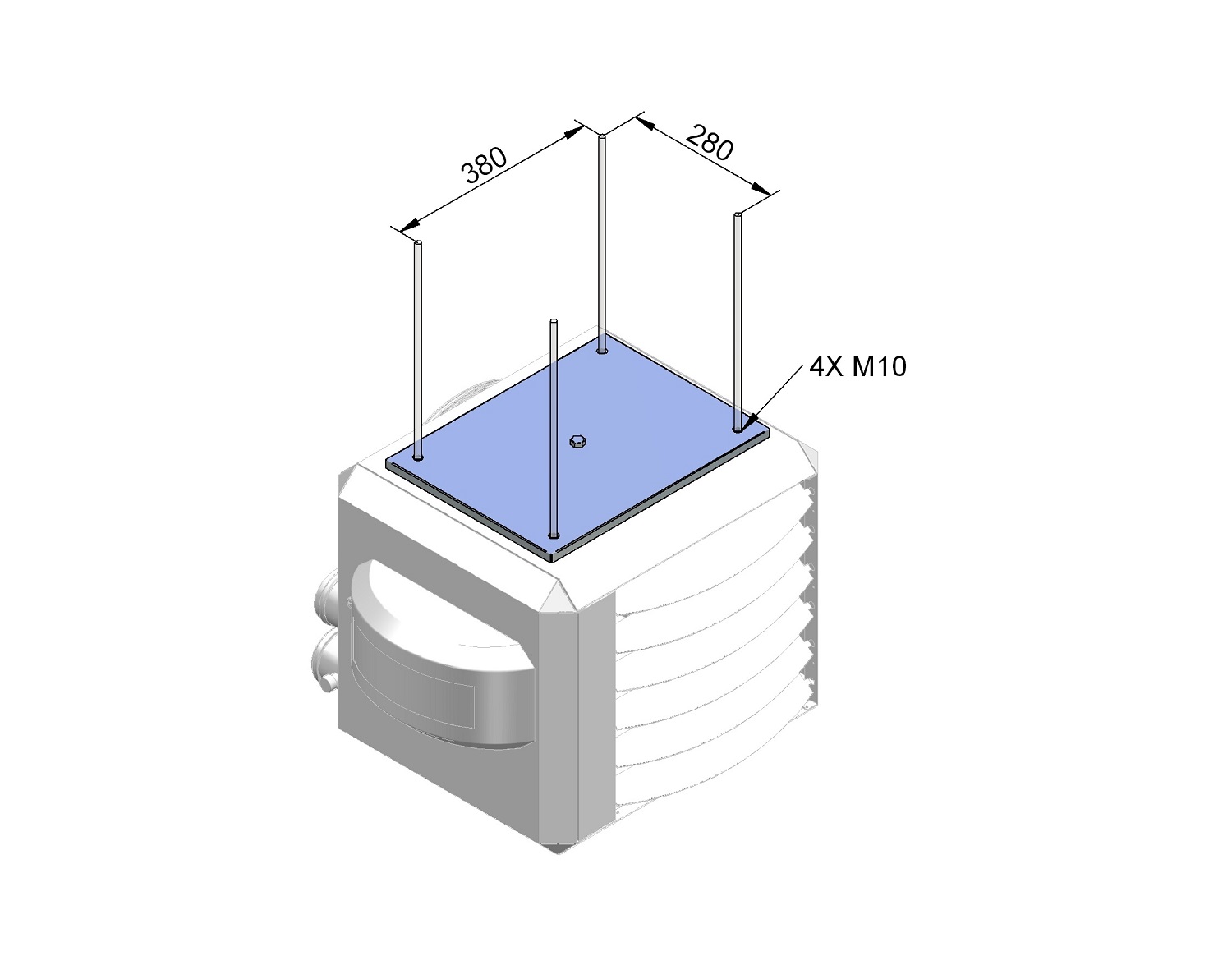 Adapterset draadstangophanging XR 10-30/HR 10-20 Winterwarm